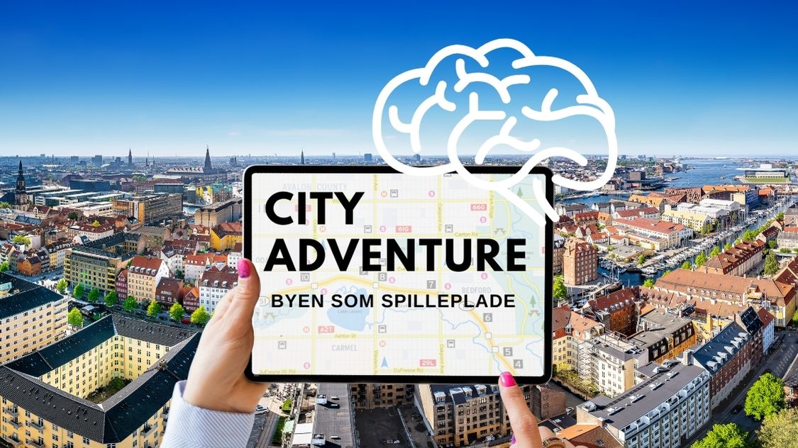 Billedetekst: Teambuilding_ City Adventure – Et spændende byevent hvor hele byen bliver jeres spilleplade. Med kort og opgaver på mobilen sendes deltagerne ud på sjove, strategiske og samarbejdsprægede missioner gennem byens gader. Perfekt til teams, der vil kombinere frisk luft, kultur og fælles oplevelser med en teambuilding-aktivitet i bevægelse.