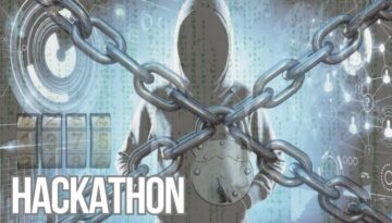 Billedet illustrerer teambuildingkonceptet Hackathon – en intens og kreativ udfordring, hvor deltagerne skal samarbejde om at "bryde koder", løse digitale gåder og beskytte eller hacke sig ind i et system. Med grafiske elementer som låse, kæder og en hætteklædt skikkelse formidles et cybersikkerheds-tema. Aktiviteten kræver logik, teamwork og teknisk snilde – perfekt til kontorhold med interesse for IT, strategi og problemløsning.